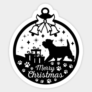 Westie Christmas tree dog Sticker